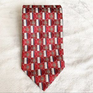 Vintage 90’s Print 100% Silk Tie